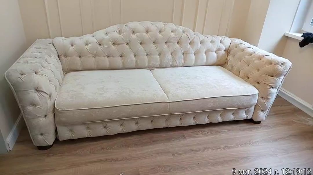 Замена обивки дивана на дому. Сосногорск