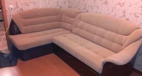 Перетяжка углового дивана. Сосногорск
