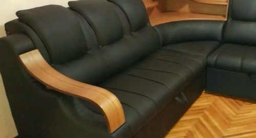 Перетяжка кожаного дивана. Сосногорск